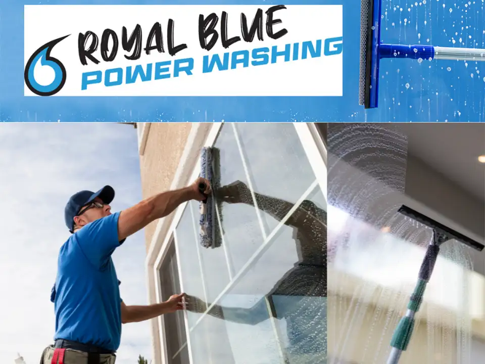 royal blue power washing washing residential windows in the kansas city mo area